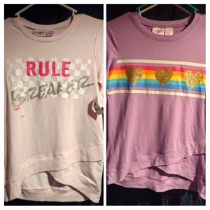 Brand new with tags girls long sleeved shirts